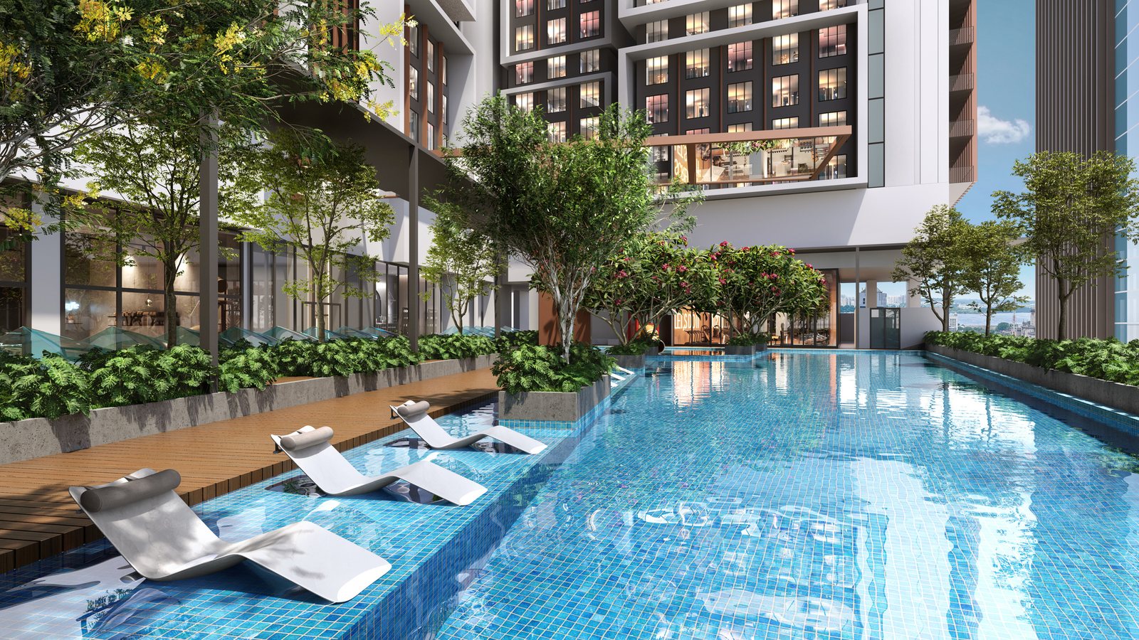 Facilities pool deck